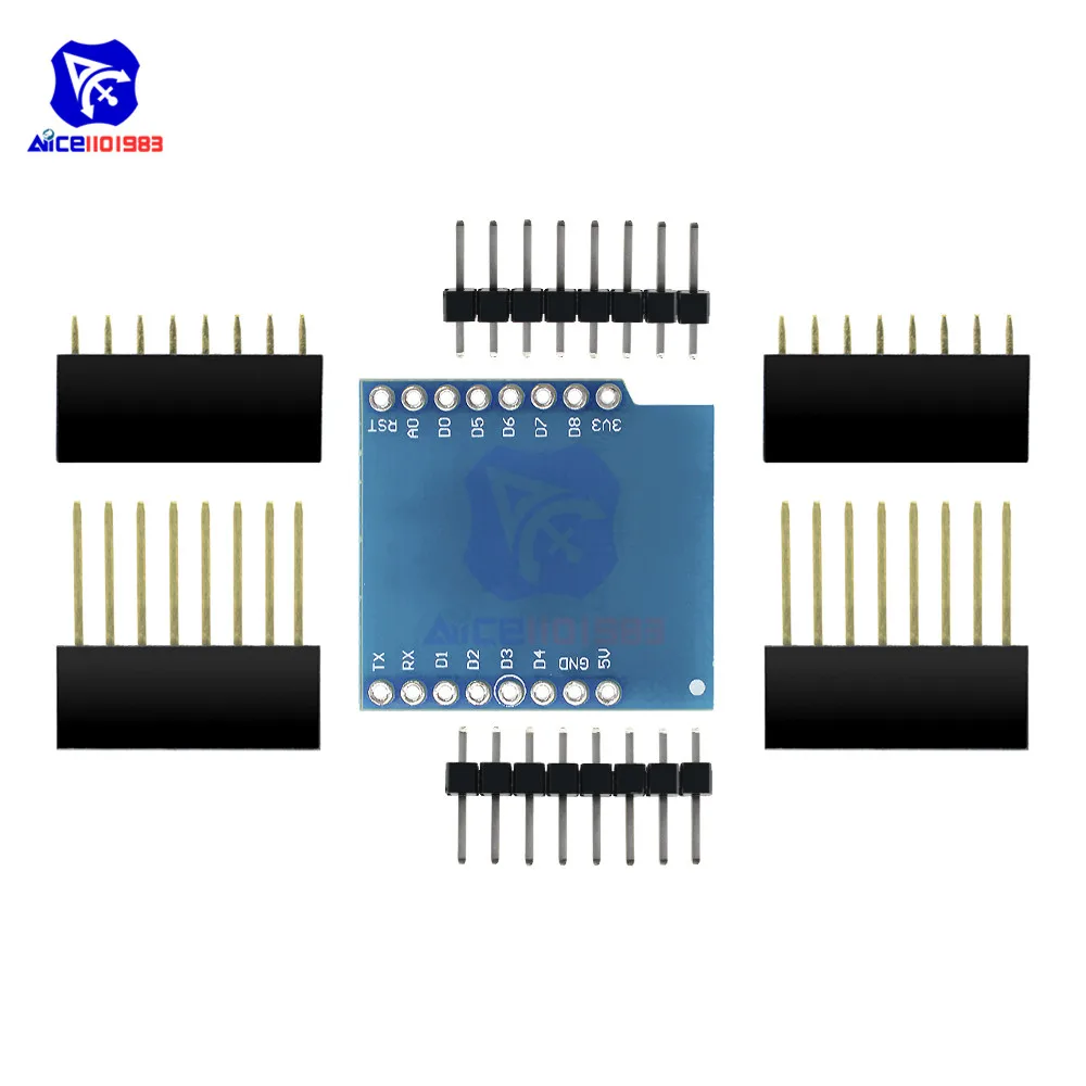 Мини модуль кнопочного переключателя diymore WeMos D1 с штырьком для Arduino|wemos d1|d1 miniwemos d1