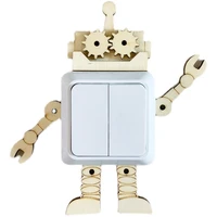 montessori busy board wooden accessories busyboard diy material package robot switch rabbit car animal matching version toys