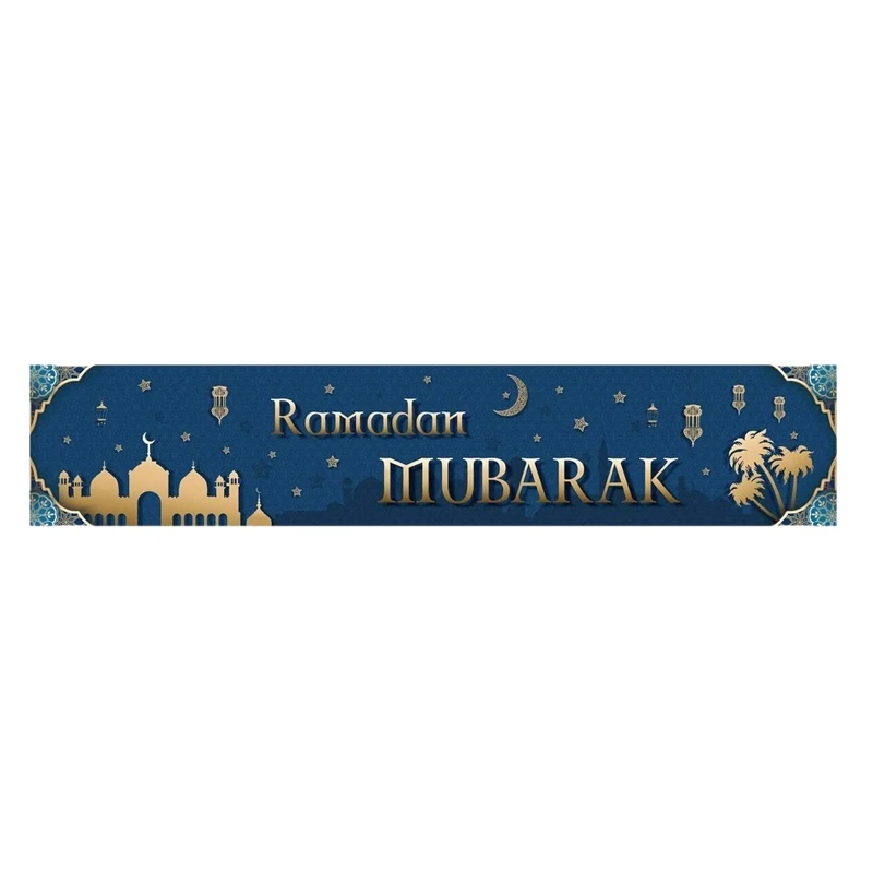 

Ramadan Mubarak Decorations Banner Ramadan Kareem Bunting Party Decorations Muslim Ramadan Welcome Porch Sign Islamic