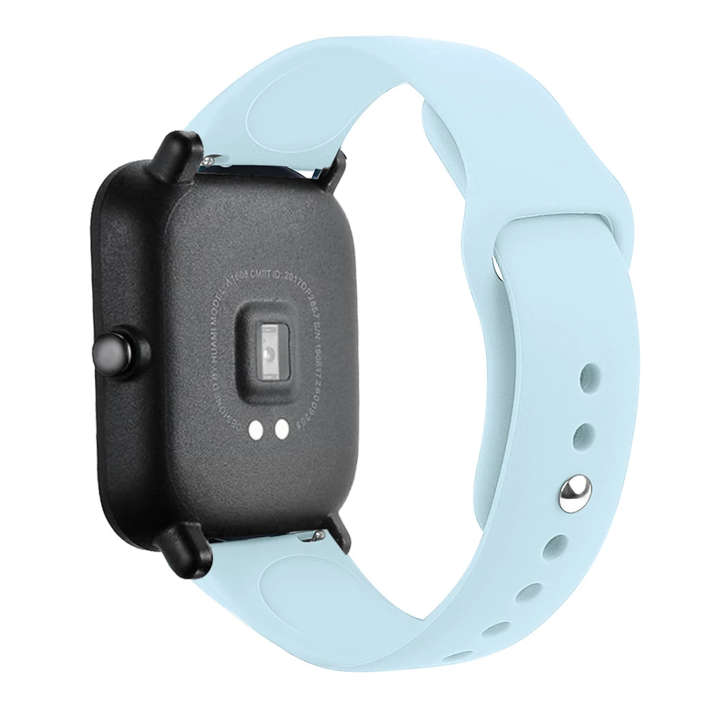 Силиконовый ремешок для часов Ремешок для Huami Amazfit Bip Youth/GTR 42 мм ремешок для часов 20 мм для samsung gear S2 классический браслет