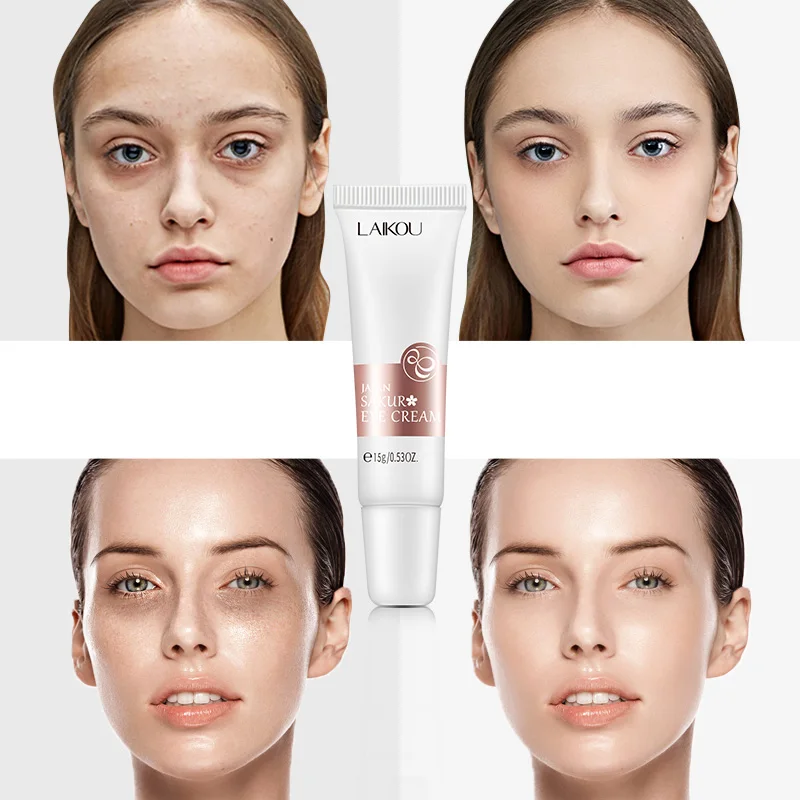 Крем для век Laiko Sakura Essence укрепляющий и разглаживающий морщины улучшает темные