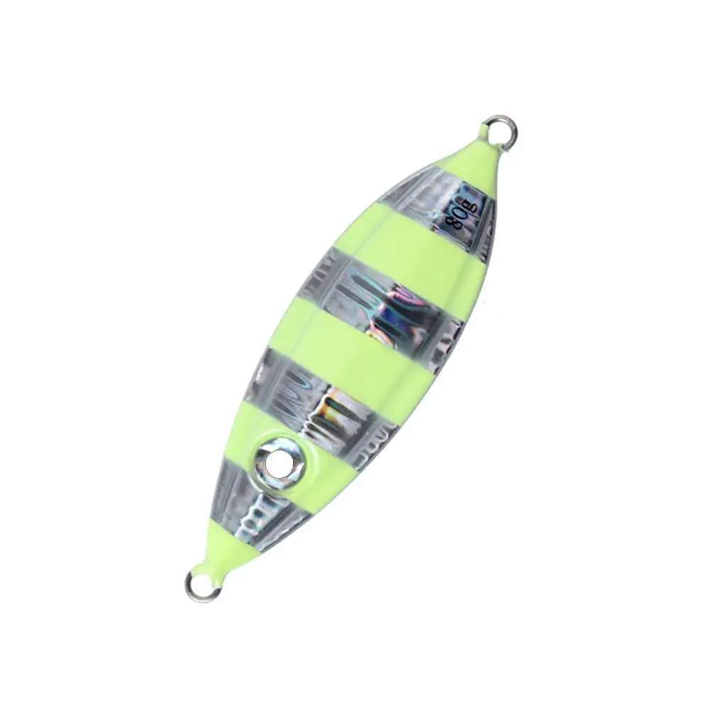 

Road Iron Bait Luminous 3D Eye Metal Lead Fish 60/80/100g Floating Slow Fishing Artificial Fake Bait