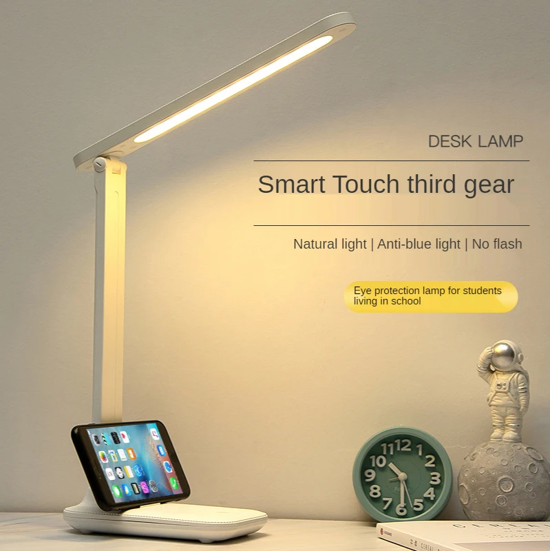 

USB Charging Desk Light Student Study Night Light Led Eye Protection Dimmable Reading Light Touch Switch Folding Table Lamp