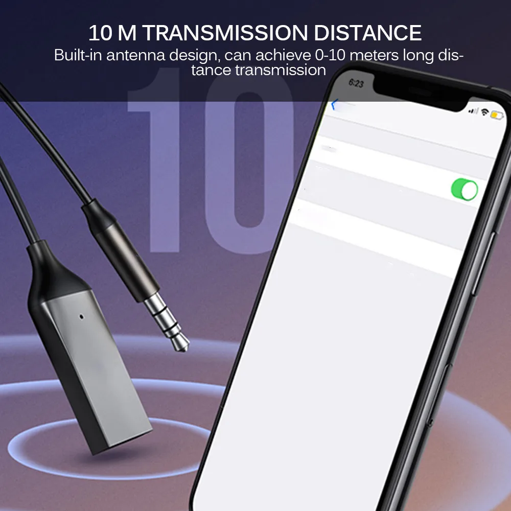 Адаптер Bluetooth SBC/AAC Стандартный для автомобиля разъем 3 5 мм Aux 0 4 2 приемник динамик