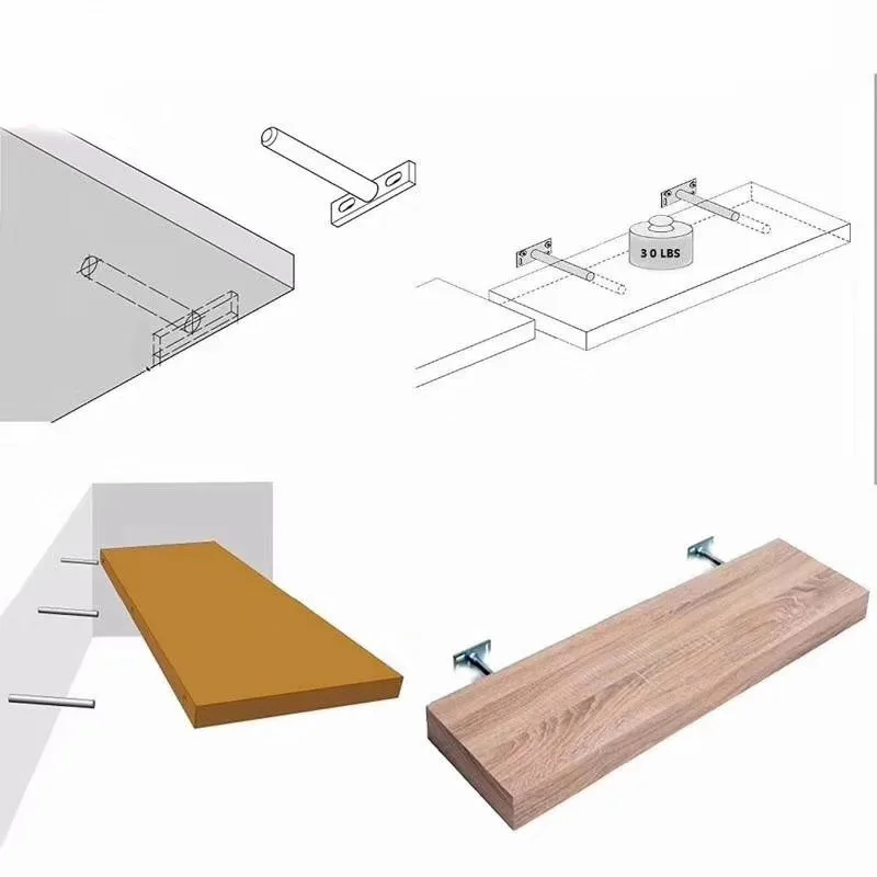 Скрытая плавающая настенная полка сверхпрочная стойка держатель кронштейн для
