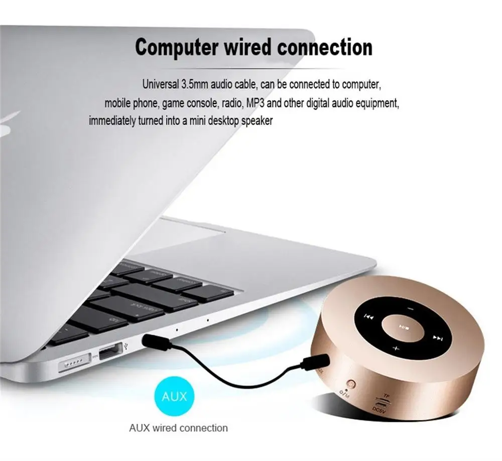 Светодиодный BT динамик с сенсорным экраном Портативный беспроводной Bluetooth HD