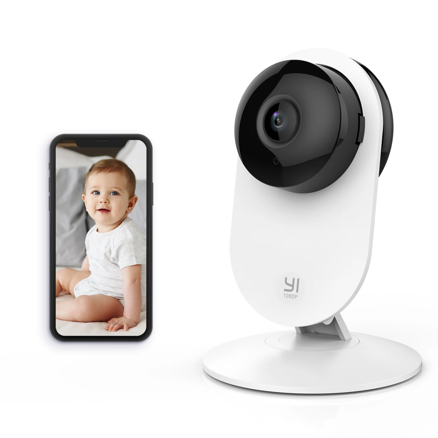

YI Home Camera 1080P HD AI Based Smart Home Camera Security Wireless IP Cam Night Vision Office EU Version Android YI Cloud