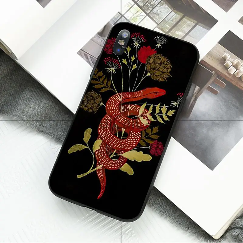 A16 Ruicaica Coral snake animal TPU Silicone Phone Case Cover for Apple iPhone 8 7 6 6S Plus X XS MAX 5 5S SE XR 11 11pro max Cover - Color: A16