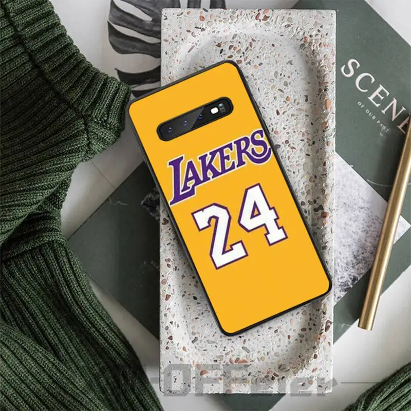 Баскетбол номер 24 чехол coque fundas etui для samsung galaxy A10 A20 A30S A40 A50 A51 A70 A71 note 8 9 10 | Мобильные
