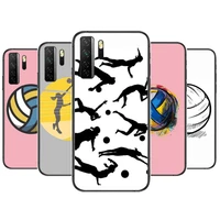 volleyball black soft cover the pooh for huawei nova 8 7 6 se 5t 7i 5i 5z 5 4 4e 3 3i 3e 2i pro phone case cases