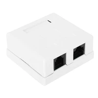 networking wall plates rj45rj11 wall connector junction adapter 2 port desktop extension cable mount box