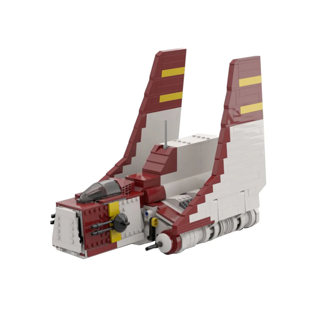 

830 шт., строительные блоки Shuttel MOC-65355 Space Wars, набор строительных блоков MOC (лицензированный и разработанный Brick_boss_pdf)