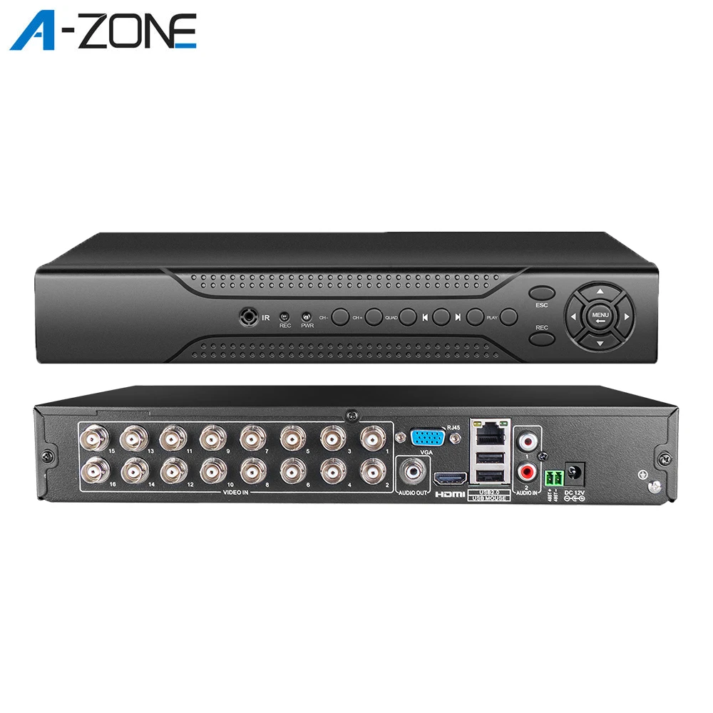 Гибридный цифровой видеорегистратор ONVIF 16 каналов AHD DVR 1080N аналоговая камера для