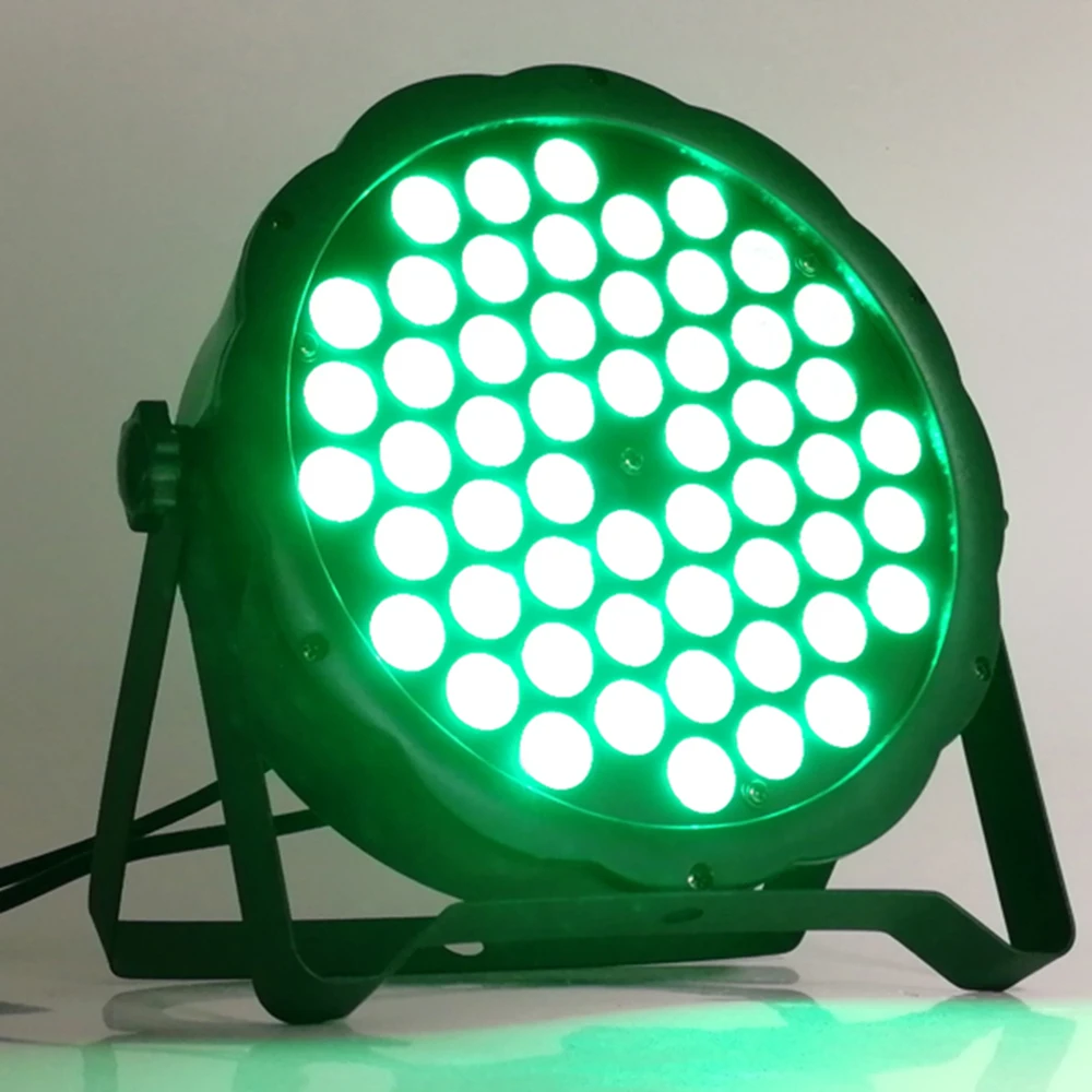 12 шт./54x3 Вт rgb 3в1 led par огни + чехол для полета 7 dmx512 канальный плоский