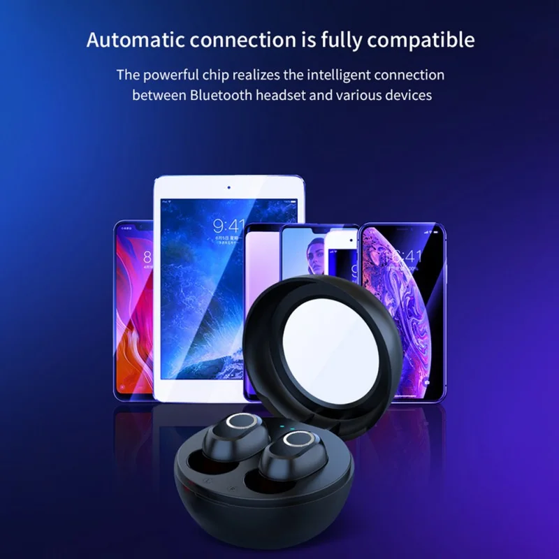 Беспроводные наушники Bluetooth 2020 TWS hi-fi звук водонепроницаемые мини спортивные