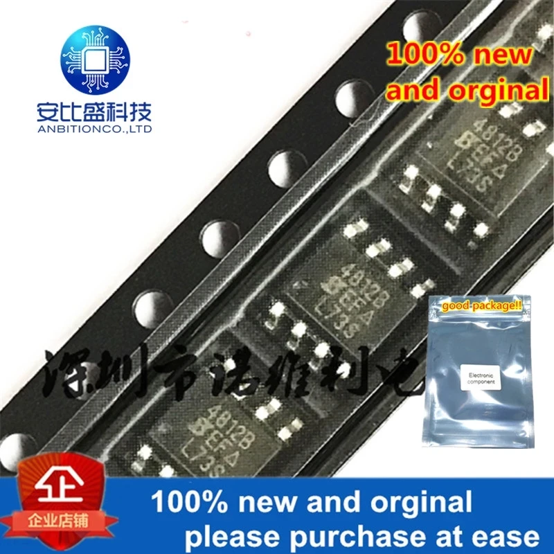 10 шт. 100% новый и оригинальный SI4812BDY T1 E3 лапками углублением SOP 8 SI4812B 30V 7.3A N Channel 30 V (D