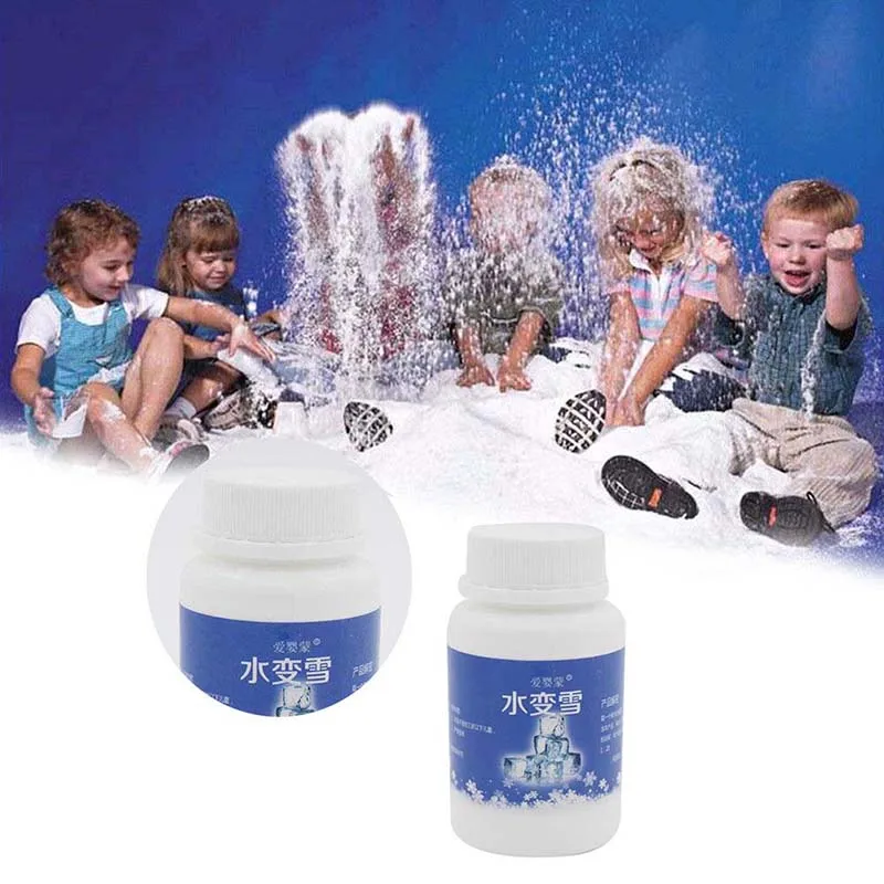 Искусственный снег искусственный пушистый порошок мгновенный облако слайм