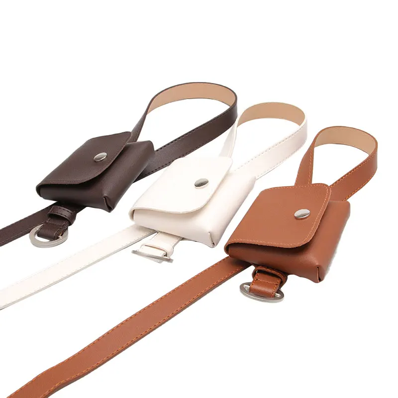 

PU Leather Waist Fanny Pack Fashion Belt Bag Pouch Travel Hip Bum Bag Women Mini Purse Flap 5 Colors