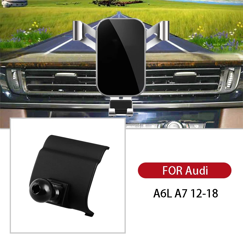 

Car Mobile Phone Holder For Audi A6L A7 2012-2018 GPS Air Vent Mount Interior Adjustable Bracket Cell Dashboard Car Accessories