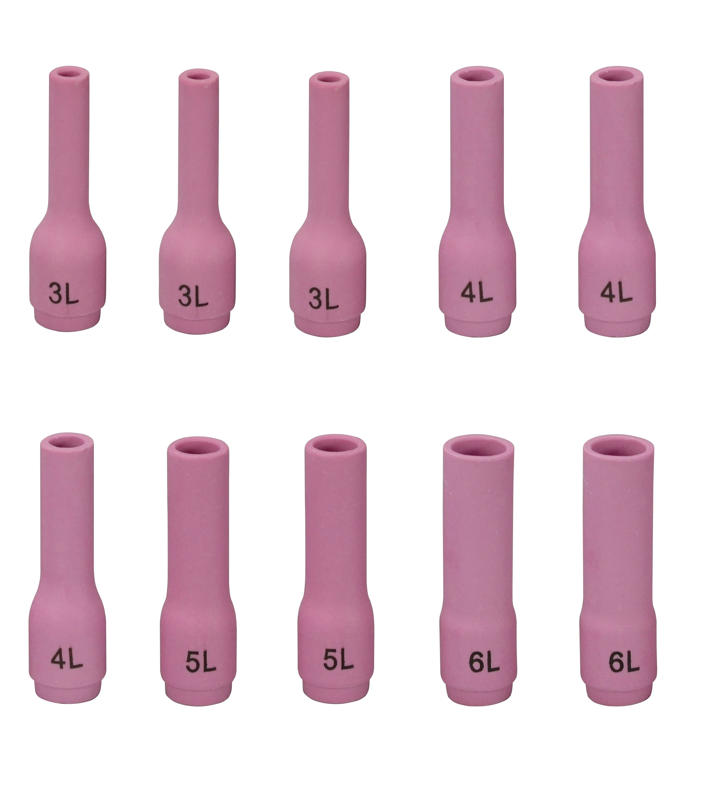 TIG Alumina Nozzles Ceramic Cups Long Assorted Size Kit 796F70 796F71 796F72 796F73 Fit DB SR WP 9 20 25 Welding Torch 10pk | Инструменты