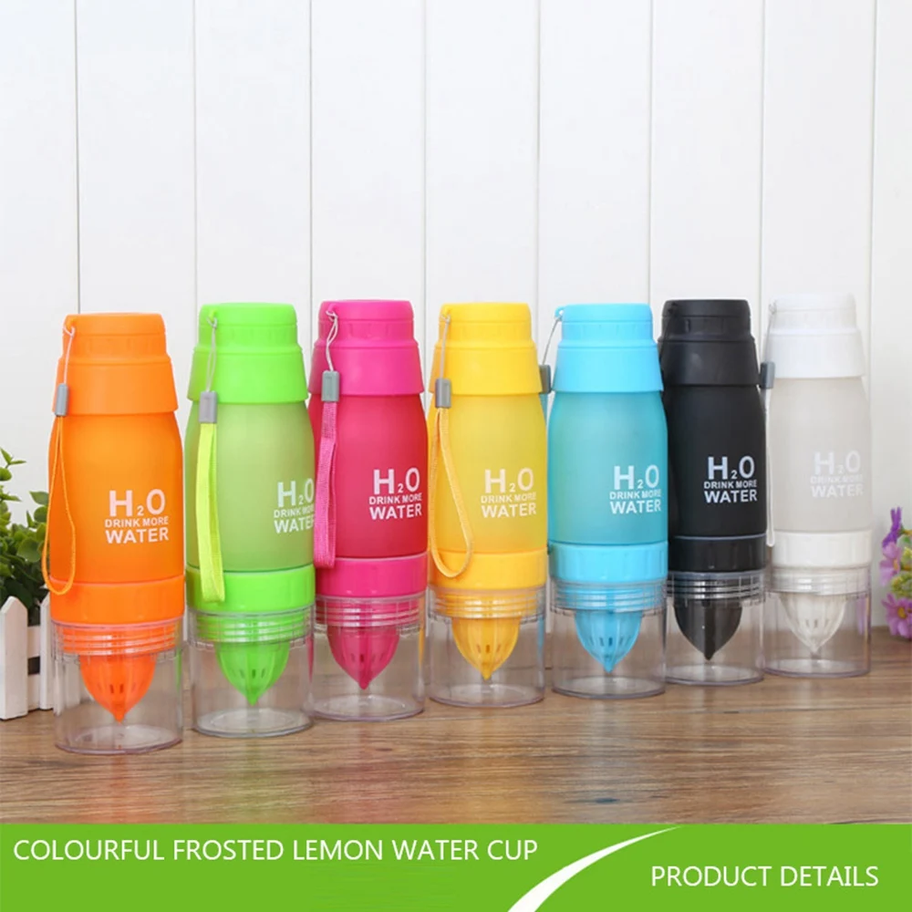 650 мл Спортивная стильная бутылка для воды портативная ручная чашка фруктового