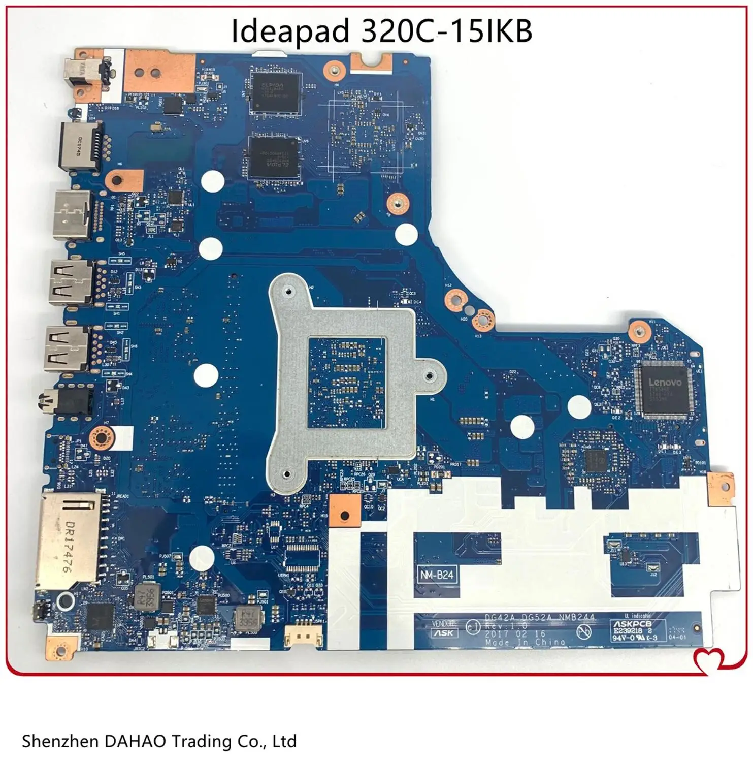Verkauf Für XiaoXin CHAO 5000 Lenovo 320 320C-15IKB Laptop Motherboard DAG42A DAG52 NMB244 5B20Q84217 Mit I5-7200U CPU 2GB GPU 4GB RAM