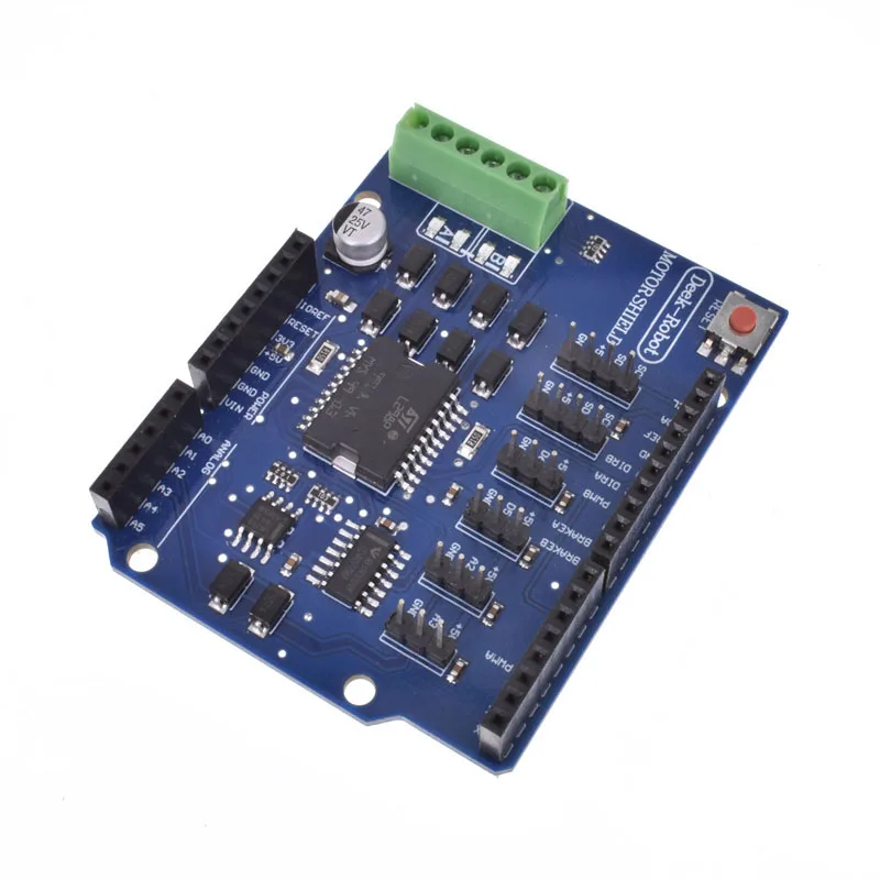 Для Arduino uno L298N L298P R3 модуль драйвера двигателя постоянного тока Щит 5 в 12 В 2A h мост 2