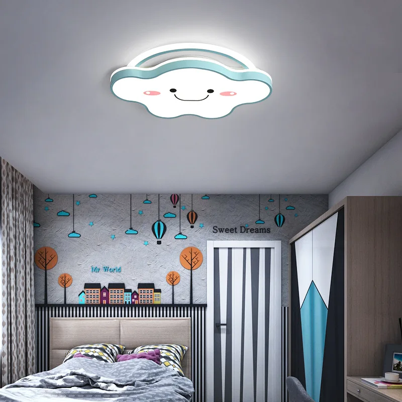 

Creative ceiling light for kindergarten children Led cartoon lamps simple modern boys and girls room cloud lights