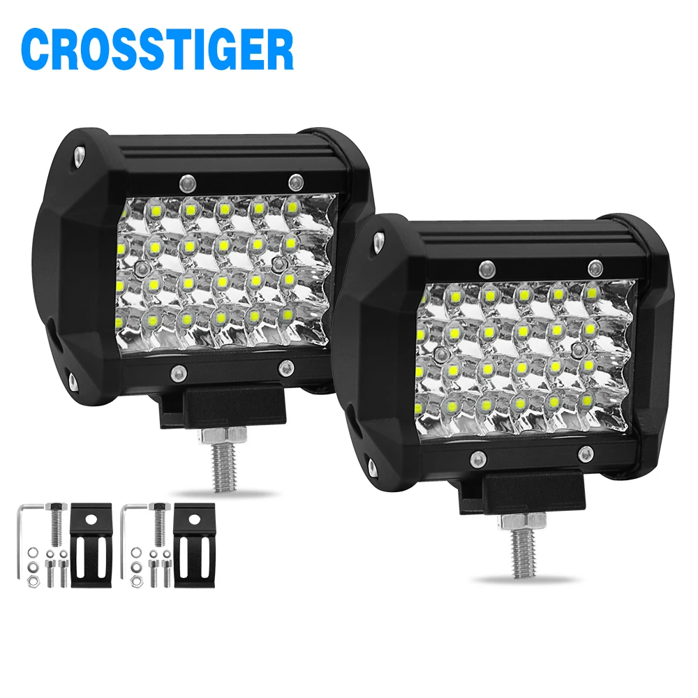 

4Inch 72W LED Work Bar For Jeep Off Road SUV Boat Car Styling Running Bar 4x4 Fog Lights Work Light Bar For Offroad Motorcycle