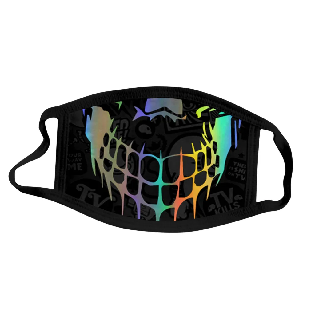 

3D Print Skull Face Adult Cover Costume Accessories Mask Unisex Halloween Windproof Dustproof Cycling Face Masks Schutzmaske