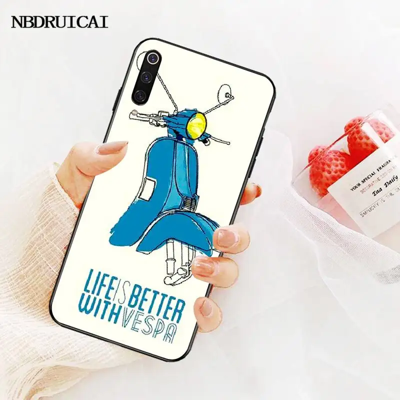 PENGHUWAN Vespa Scooter TPU Soft Silicone Phone Case Cover for Redmi Note 8 8A 7 6 6A 5 5A 4 4X 4A Go Pro Plus Prime | Мобильные