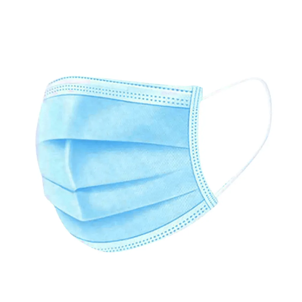 

Disposable Masks 3-layer Non-Woven Face Mask Anti Dust Mouth Mask Protection Breathing Soft Protective Mask 50/100/200/500pcs A3
