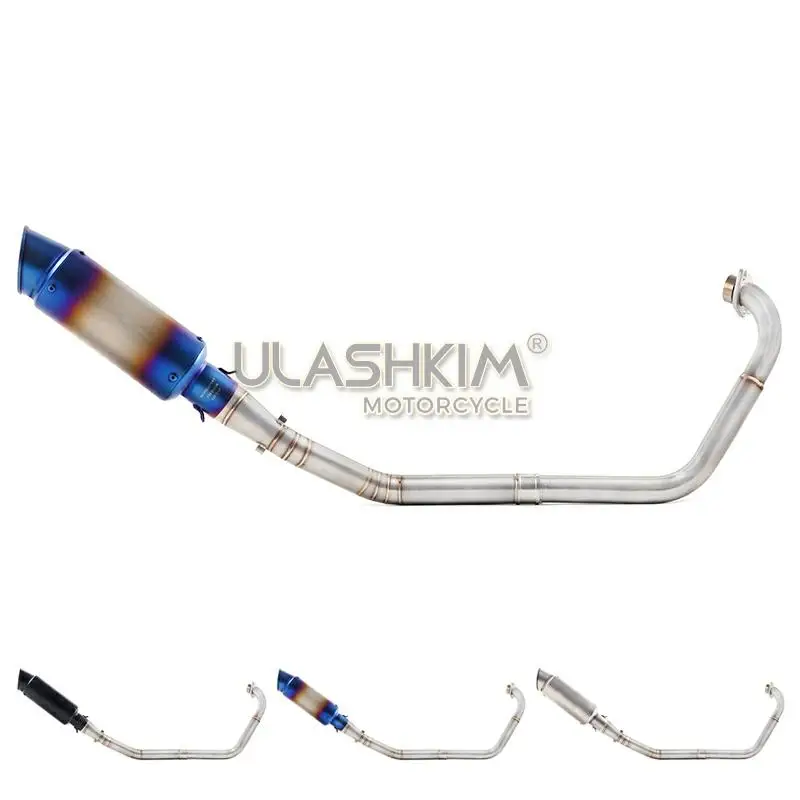 Мотоцикл Полная выхлопная система Escape Модифицированная средняя звеньевая труба