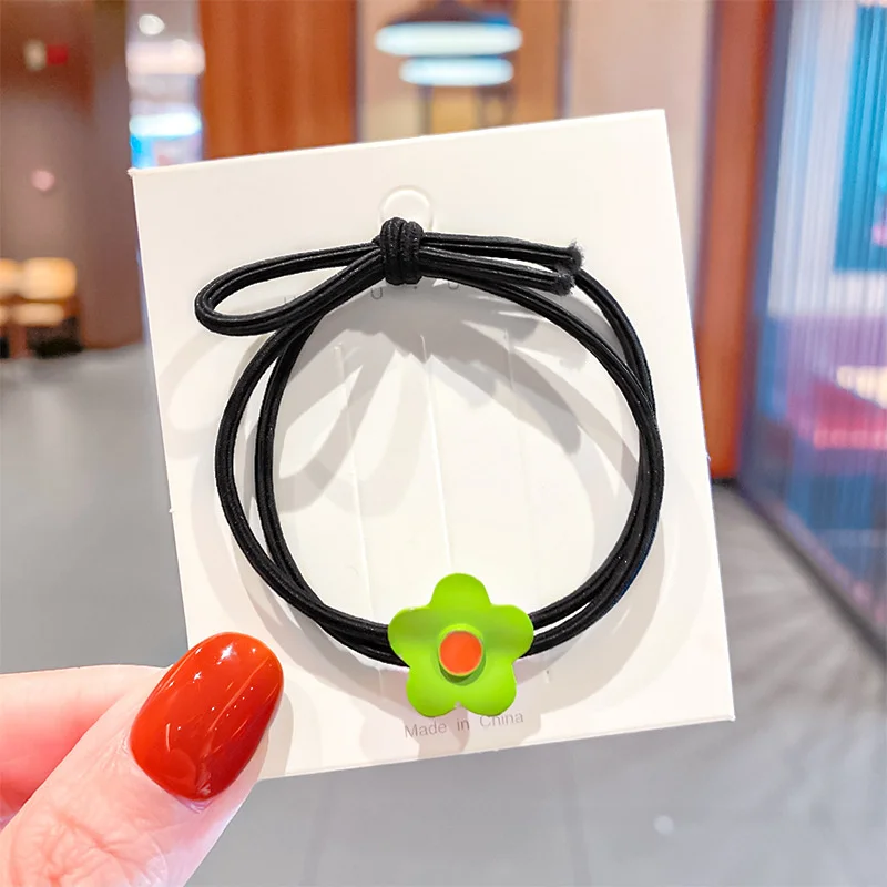 Элегантная Маленькая повязка на голову с цветами Цветочная резинка узлом