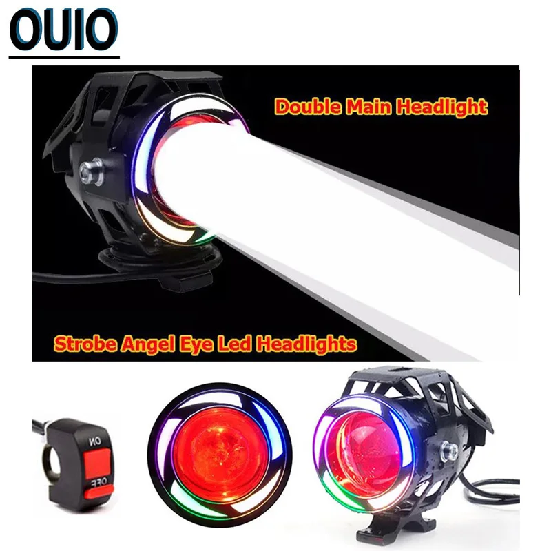 125W мотоцикл Ангельские глазки 5 дюймов U7 светодиодный головной светильник DRL