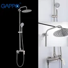 Смесители для душа GAPPO, Набор смесителей для душа из нержавеющей стали 304 для холодной и горячей воды, большая круглая насадка