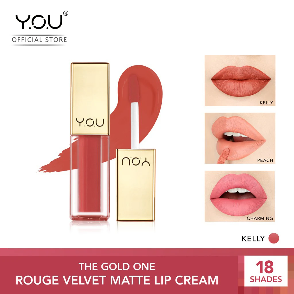 YOU The Gold One Rouge бархатный Матовый крем для губ 4 5 г быстросохнущая и долговечная