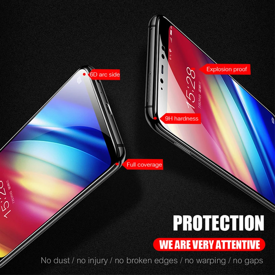 6D полное клеевое покрытие Премиум Закаленное стекло для Samsung Galaxy A50 A50s M30s A70 A40 M10 M20