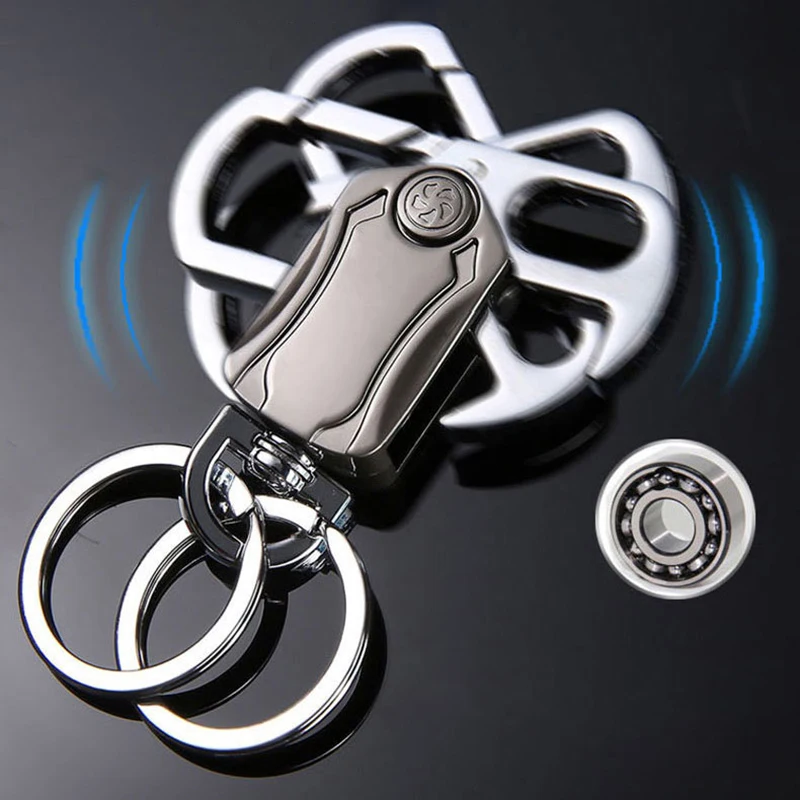 

Вращающийся брелок для ключей многофункциональная металлическая открывалка для бутылок, для хранения ключей, гироскоп, кольцо для ключей, ...