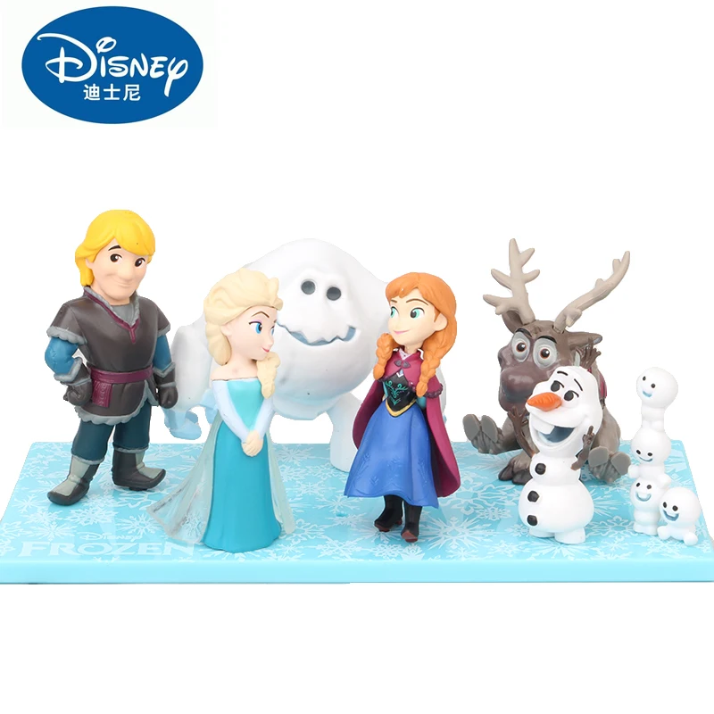 7pcs-with box Disney 20 шт./компл. принцесса фигурки игрушки Рапунцель, Белоснежка Золушки Белоснежки Фея Рапунцель украшением в виде мягкой игрушки кролика Детский подарок - Цвет: 7pcs-with box
