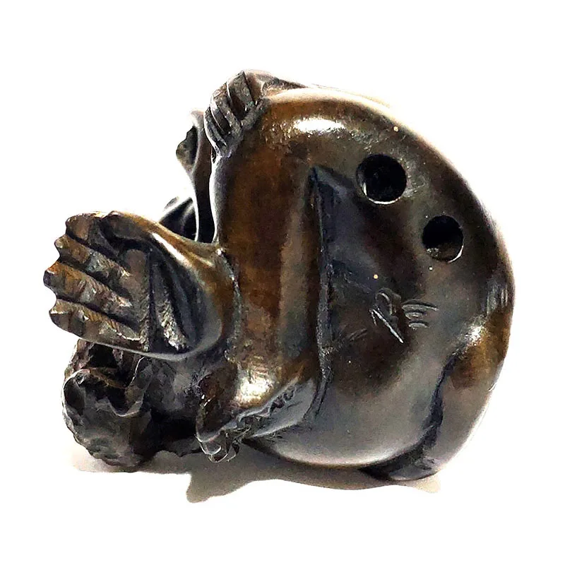 

Y6354 - 2'' Nice Quanlity Hand Carved Boxwood Netsuke: Monkey