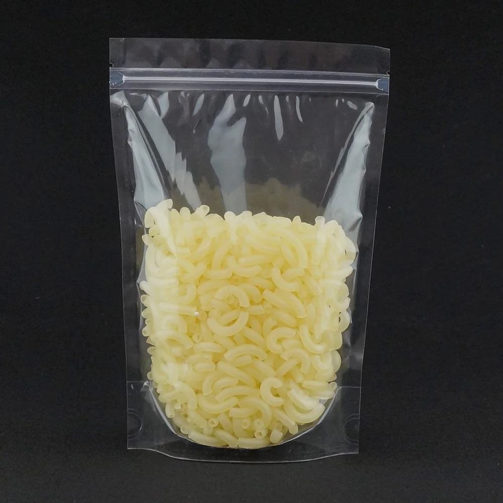 24*37 см 100 шт./лот стоячий прозрачный перезаправляемый пакет на молнии для хранения