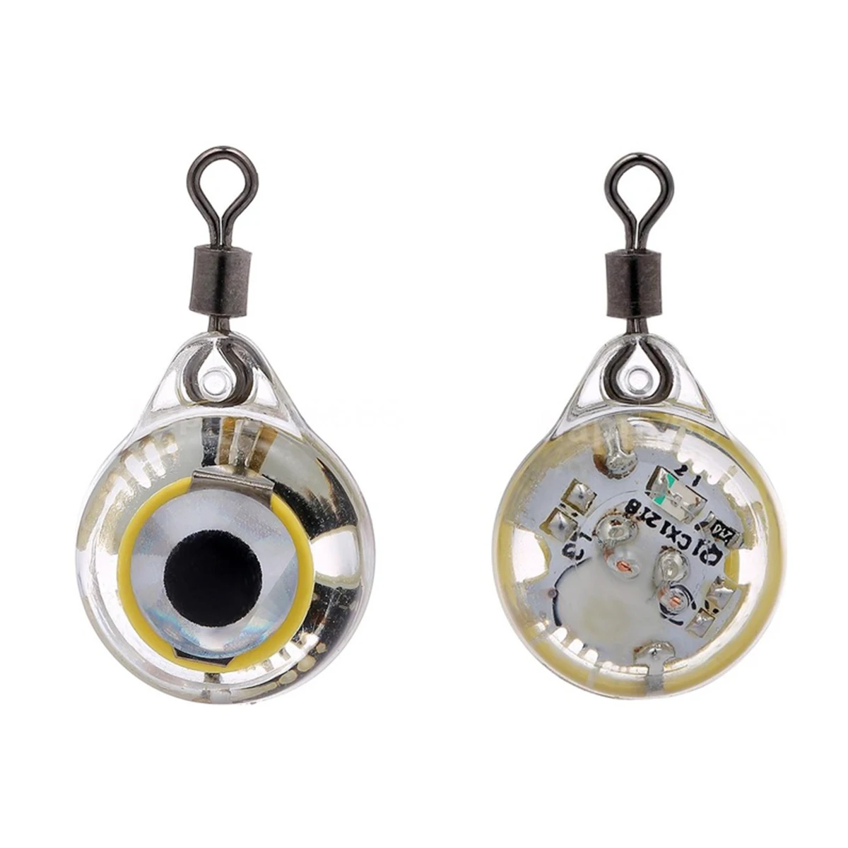 

5pcs/set Mini Fishing Lure Light LED Deep Drop Underwater Eye Shape Fishing Squid Fishing Bait Luminous Lure for Attracting Fish