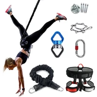 bungee dance flying suspension rope aerial anti gravity yoga cord resistance band set workout fitness home gym equipment
