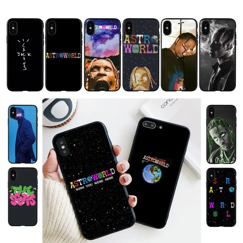 

FHNBLJ Travis Scott Phone Case For iPhone 11 8 7 6 6S Plus X XS MAX 5 5S se 2020 11 12pro max iphone xr case