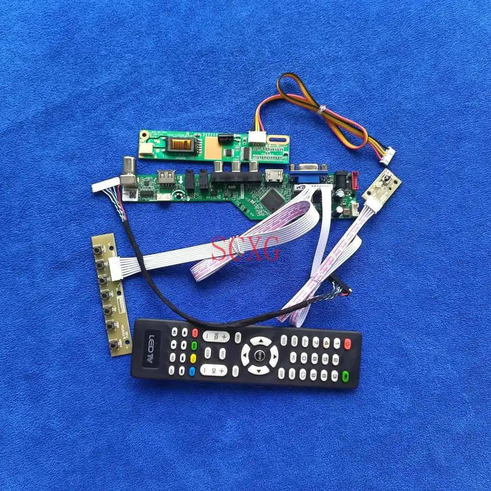 

Аналоговый сигнал 20-Pin LVDS KitFit LQ121S1LH01/LQ121S1LH02/LTM12C278E плата драйвера ЖК-панели HDMI-совместимая с USB VGA 800*600 1CCFL