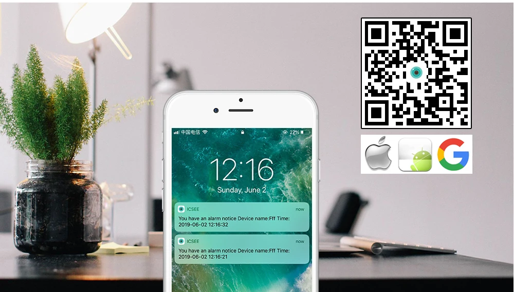 Беспроводная ip-камера USAFEQLO HD 1080P Wi-Fi P2P видеонаблюдения с Micro SD/TF слотом для карт iCsee