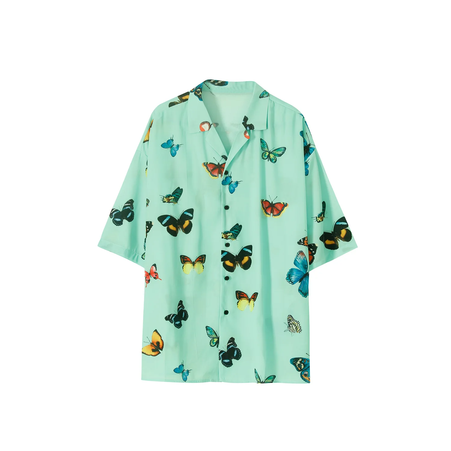 

MTL wear | 2021 summer new loose butterfly print shirt men's m6-h-2011