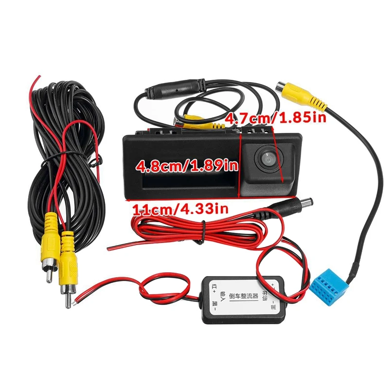 

Car Rear Trunk Tailgate Back Door Handle Rear View Backup Camera HD for Skoda Octavia MK3 A7 5E 2014 - 2018 Superb 3