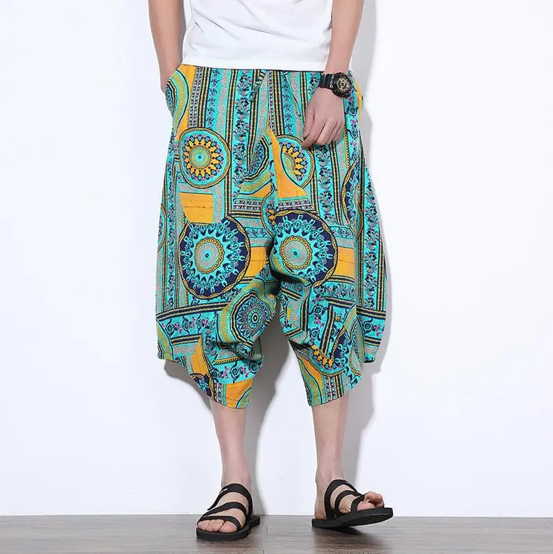 

Summer Spring And Casual Personality Low-grade Chinese Wind National Winds Large Size Multi-pocket Men's Pants / M-5xl